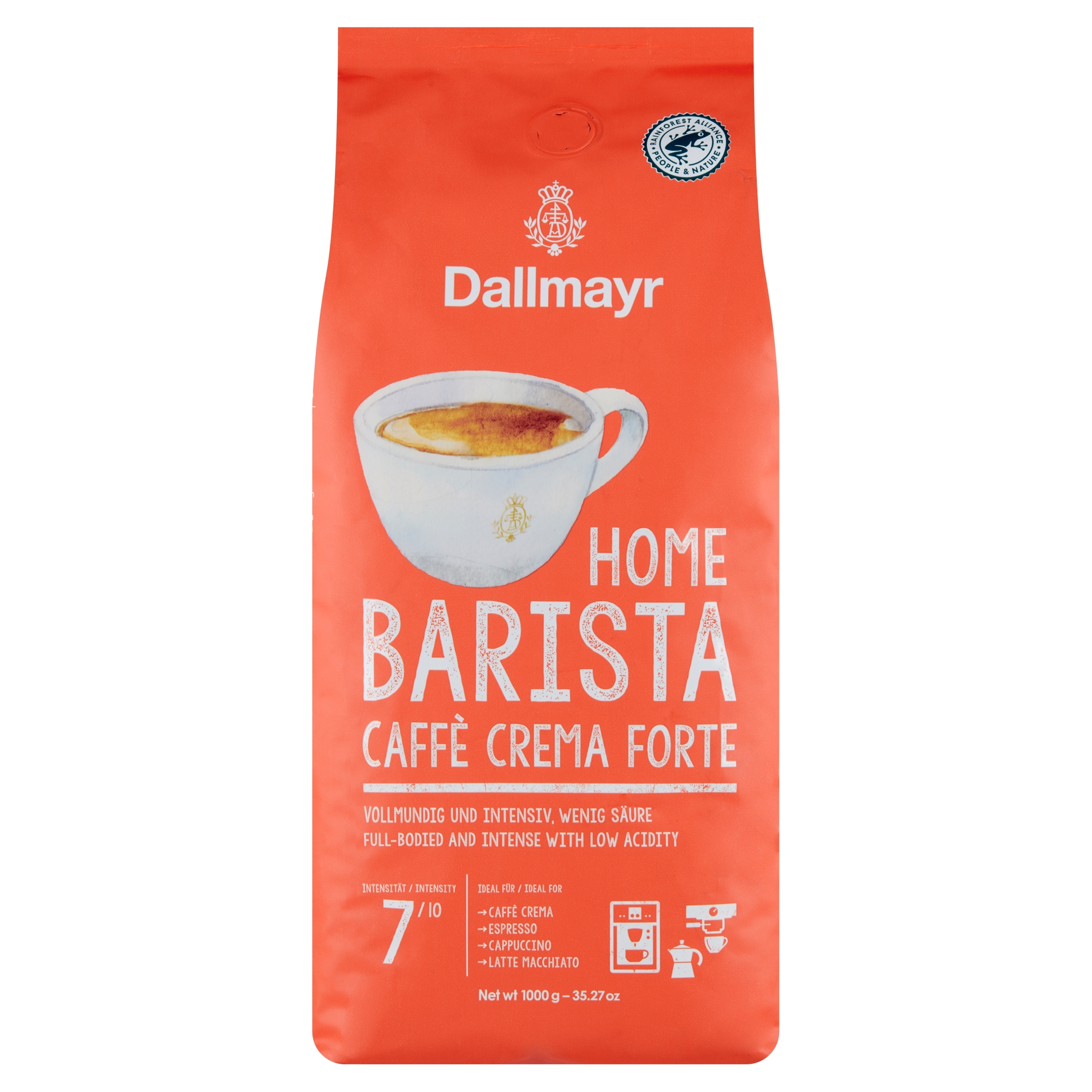 Kawa ziarnista mieszana Dallmayr Home Barista Caffe Crema Forte 1000 g — 10