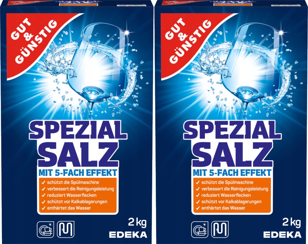 Sól do Zmywarki Ochronna Niemiecka G&G Spezial Salz 2kg Zmiękcza Wodę — 5