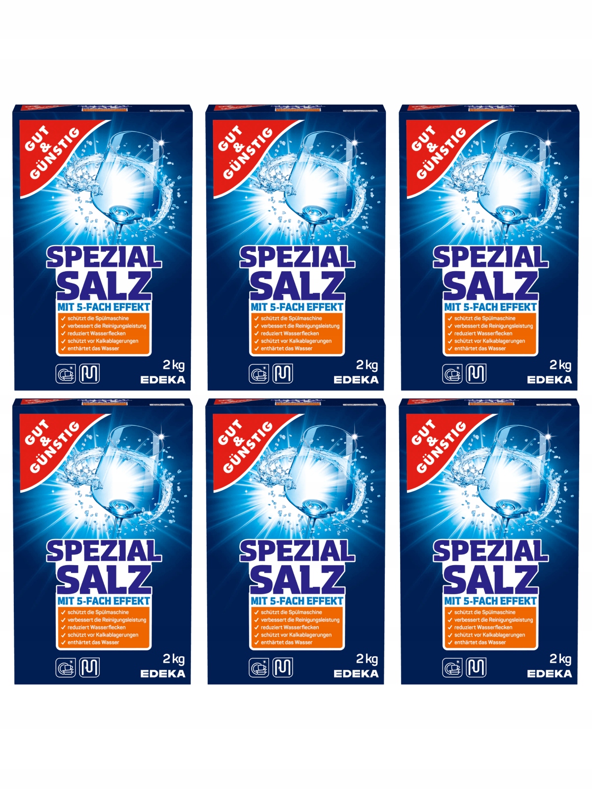 Sól do Zmywarki Ochronna Niemiecka G&G Spezial Salz 2kg Zmiękcza Wodę — 7