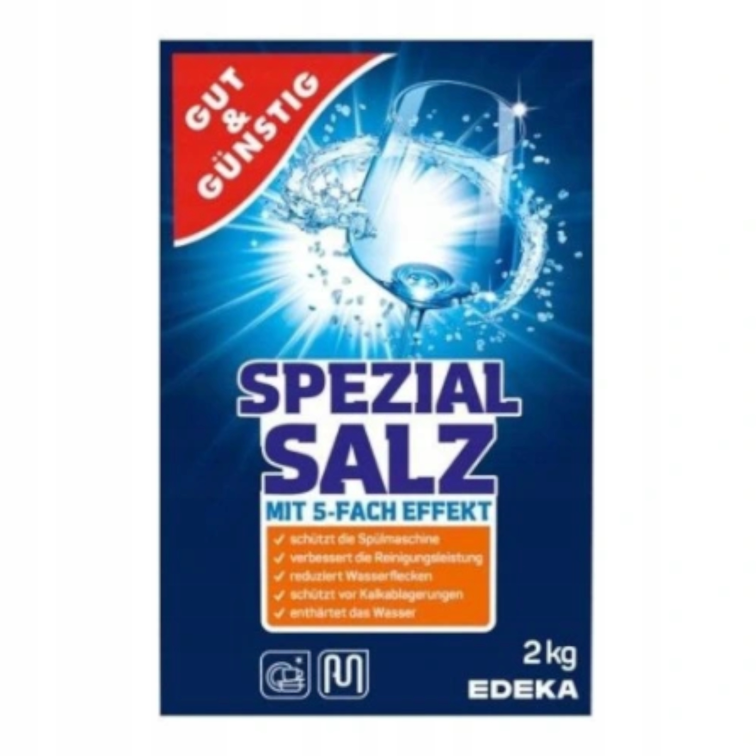 Sól do Zmywarki Ochronna Niemiecka G&G Spezial Salz 2kg Zmiękcza Wodę — 3