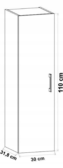 ZESTAW MEBLI ŁAZIENKOWYCH LUNA 80 + SŁUPEK (W1) + EC