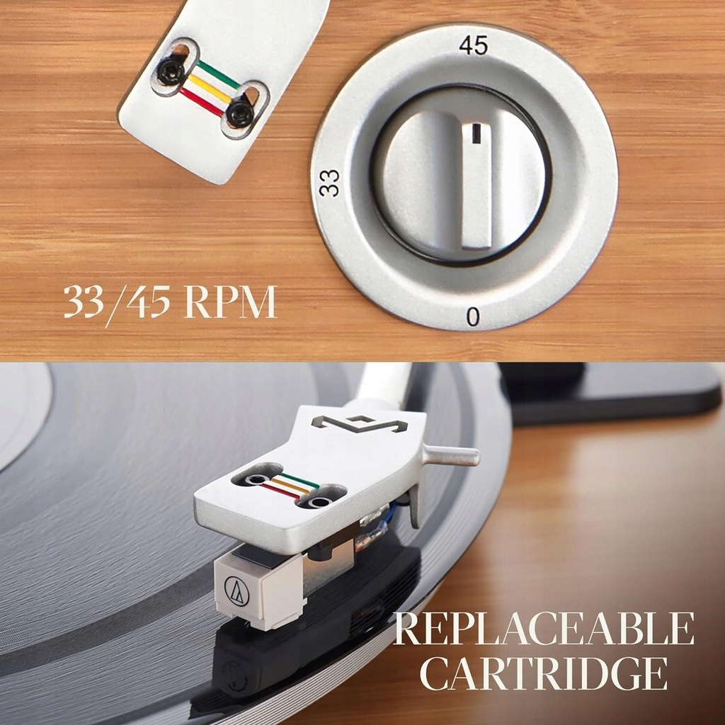 Gramofon House Of Marley Stir It Up Brązowy USB RCA 33-45 RPM, Anti-Skating