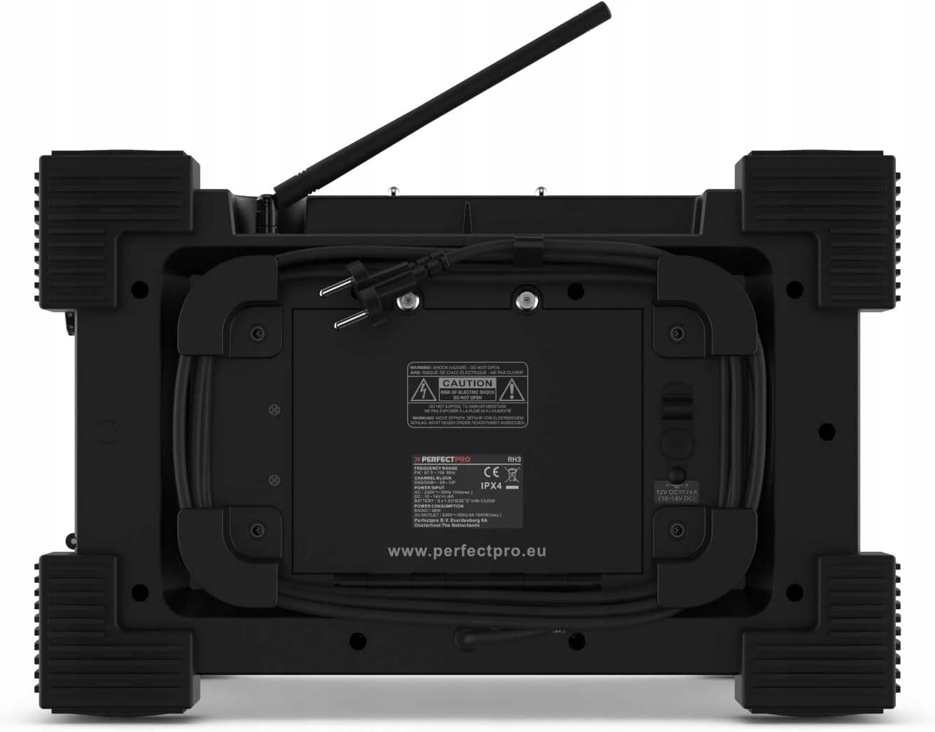 Radio Budowlane PerfecPro ROCKHART RH4 DAB+ i FM, Bluetooth Czarny