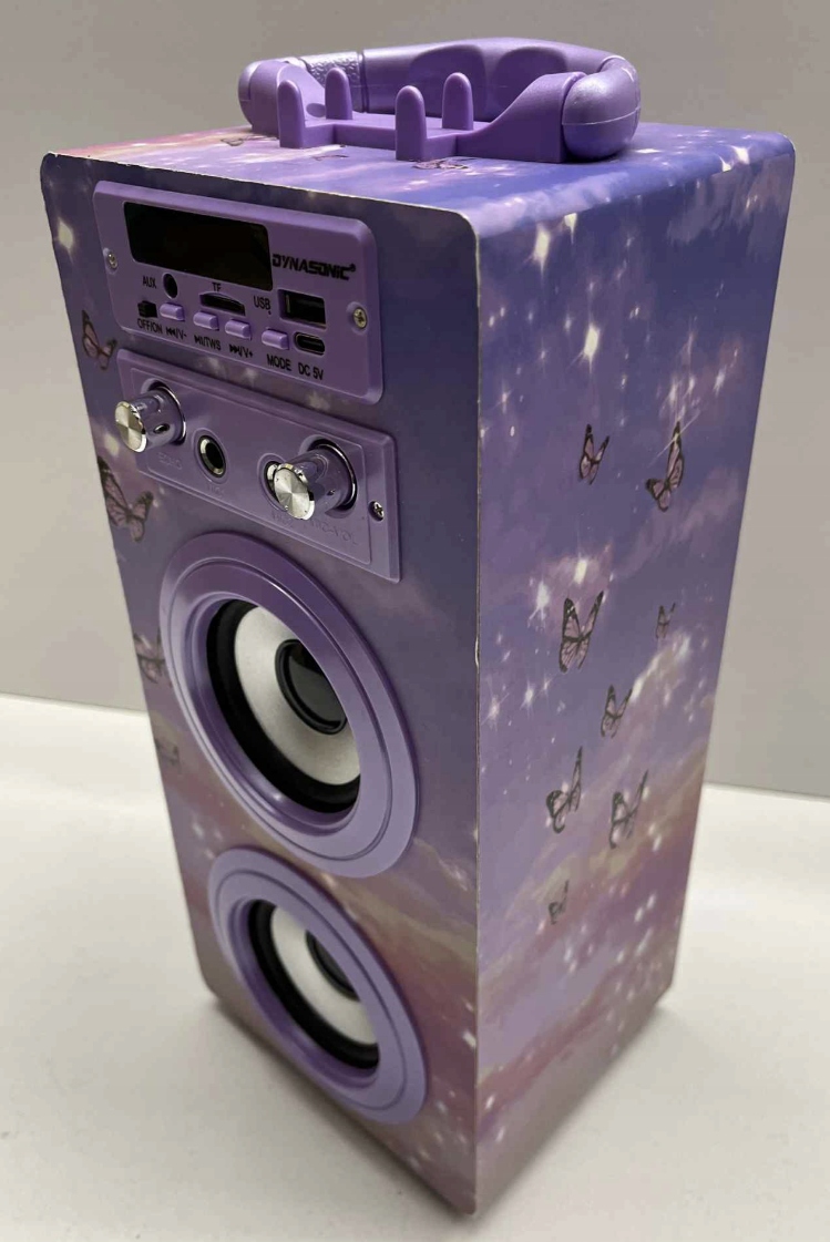 Głośnik przenośny Dynasonic Bluetooth FM AUX USB + Mikrofon