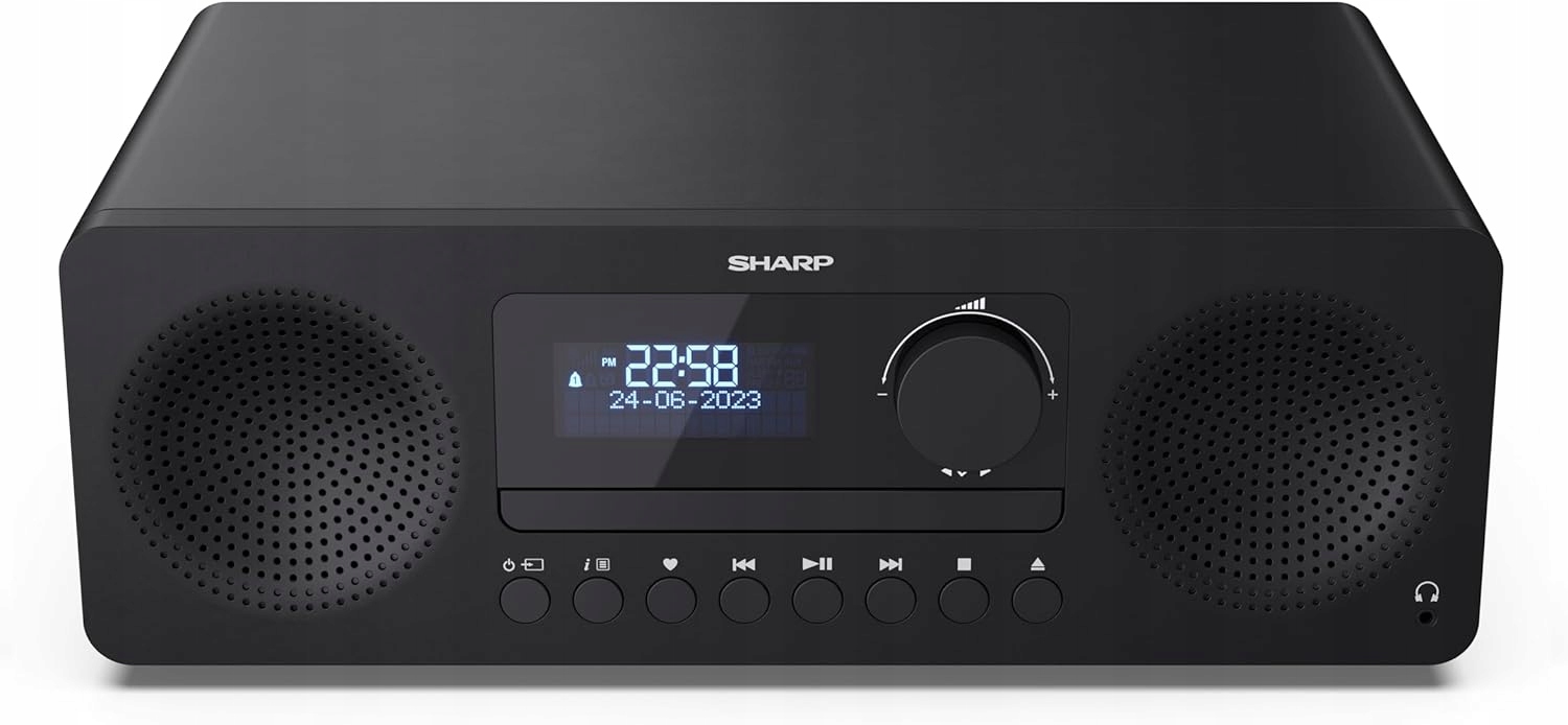 Wieża Sharp XL-B520D 2x10W CD FM MP3 DAB Bluetooth USB AUX czarny