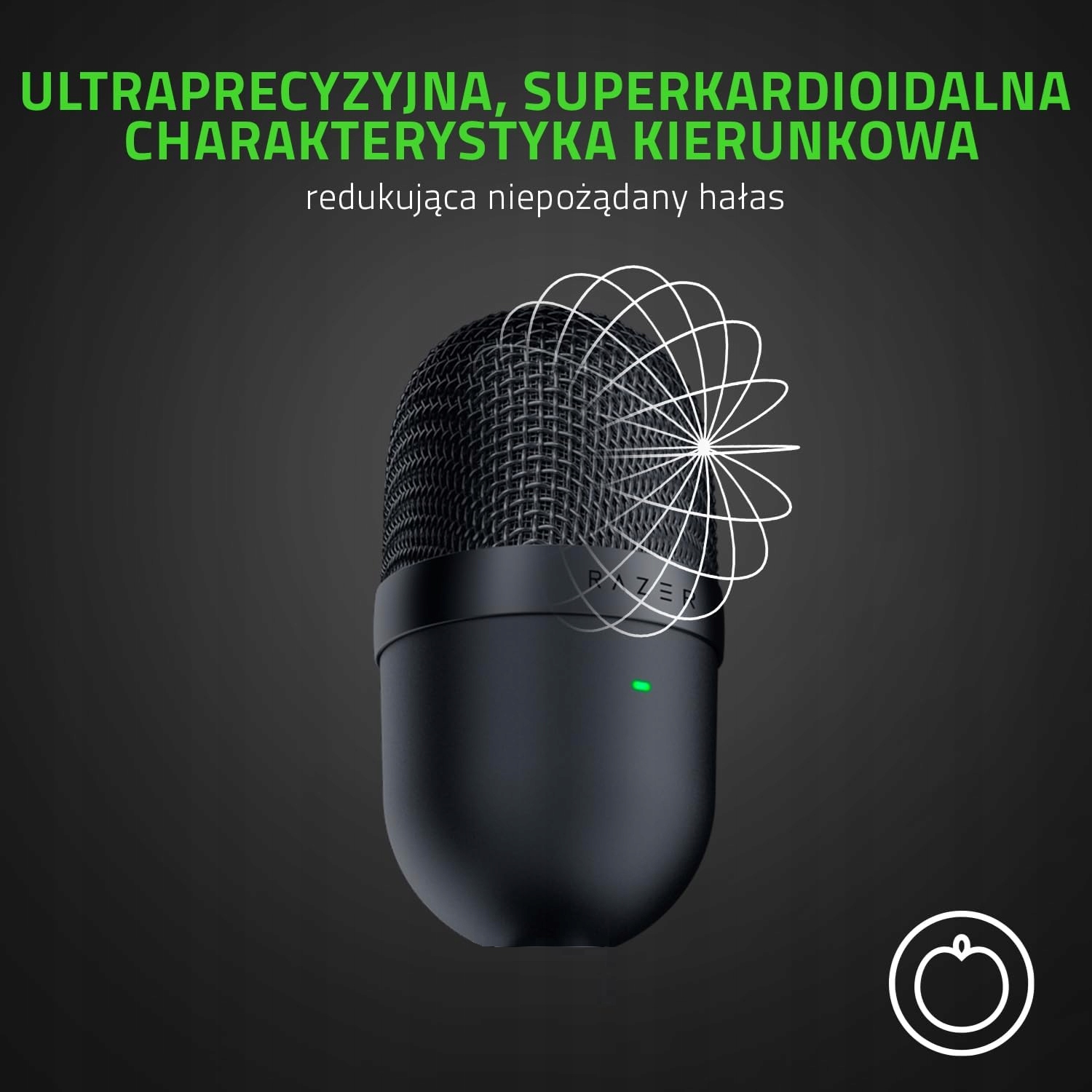 MIKROFON RAZER SEIREN MINI GAMING STREAMING Czarny