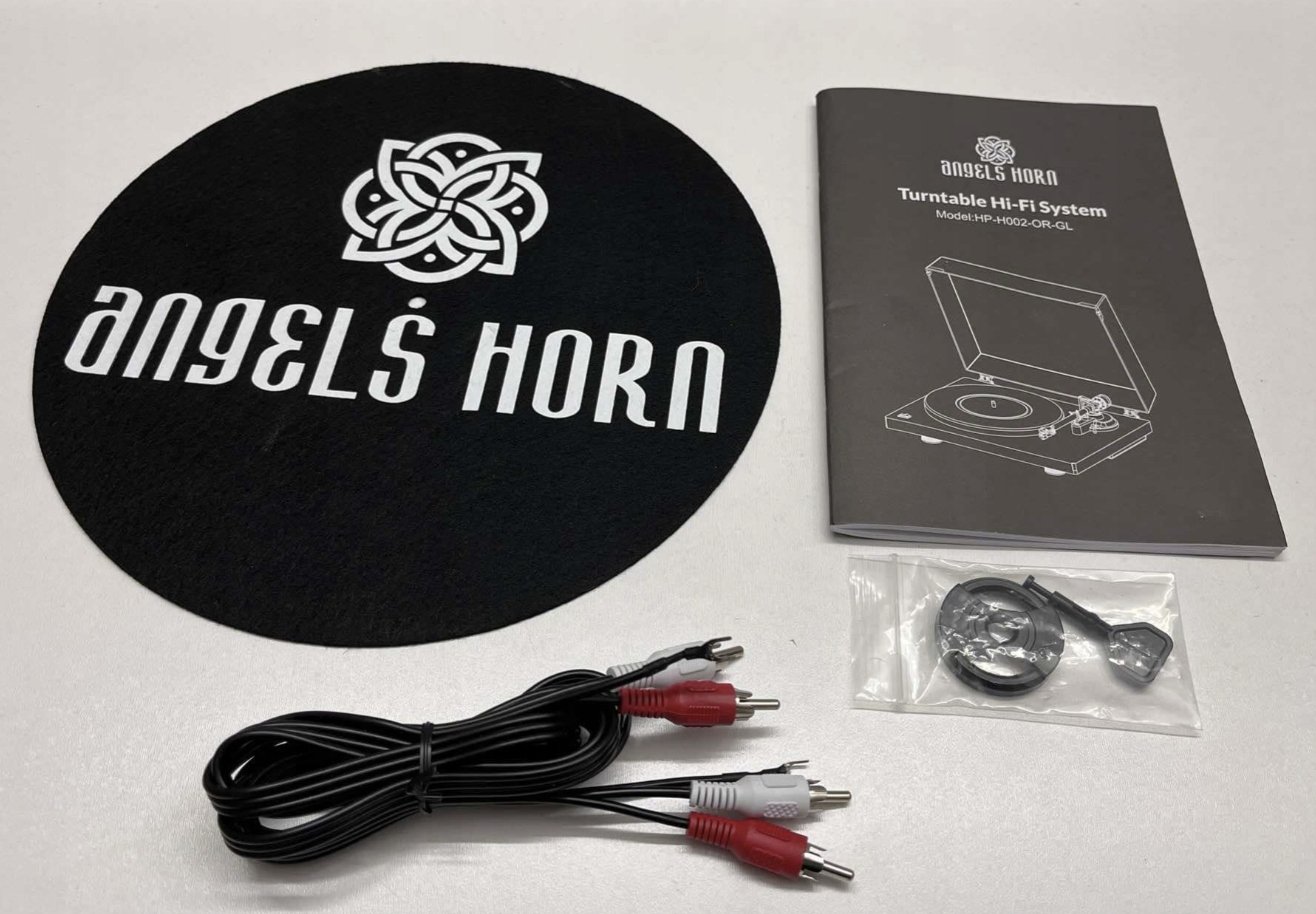 Gramofon ANGELS HORN HP-H019 z przedwzmacniaczem, 33 i 45 obr./min Brązowy