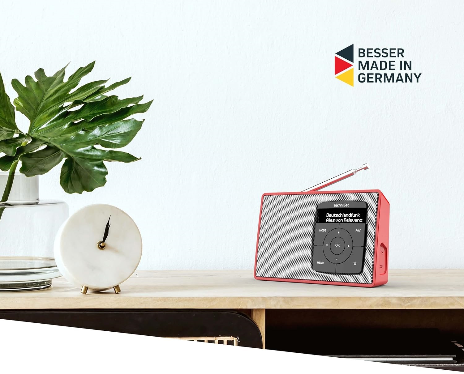 Radio TECHNISAT DIGITRADIO 2 DAB+ FM Bluetooth Audio Streaming, Alarm, OLED