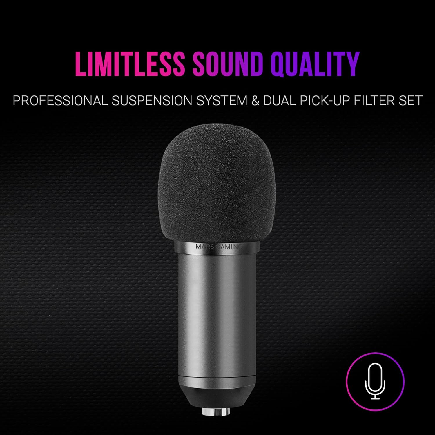 Mars Gaming MMICPRO, Mikrofon USB do Komputera ze Statywem IDEALNY PREZENT