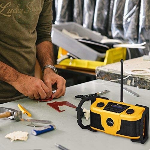 Radio budowlane Ueme DB322 DAB+ FM Bluetooth Żółty