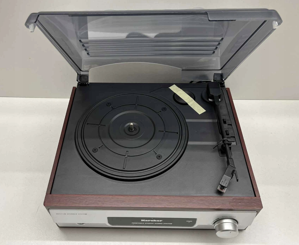 Gramofon stereo Karcher AG KA 8050 brązowo-srebrny HIT!