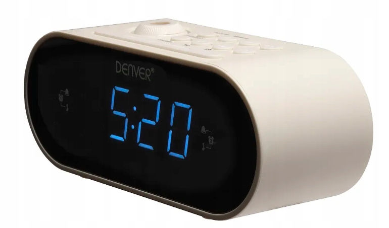 Radio sieciowe FM Denver Electronics CRP-717 Biały Cyfrowy rzutnik