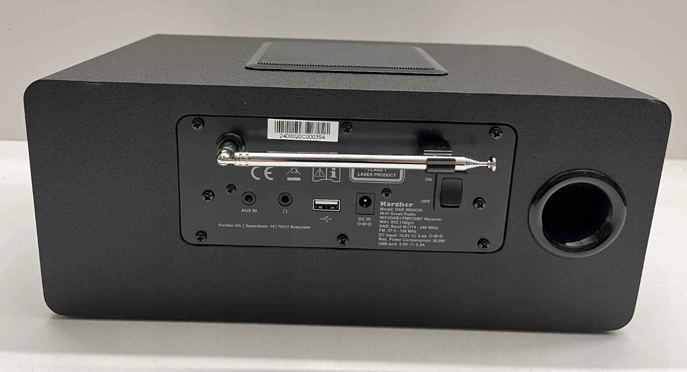 Radio sieciowe DAB+, FM, internetowe Kärcher DAB 9000CDI Czarny + Pilot