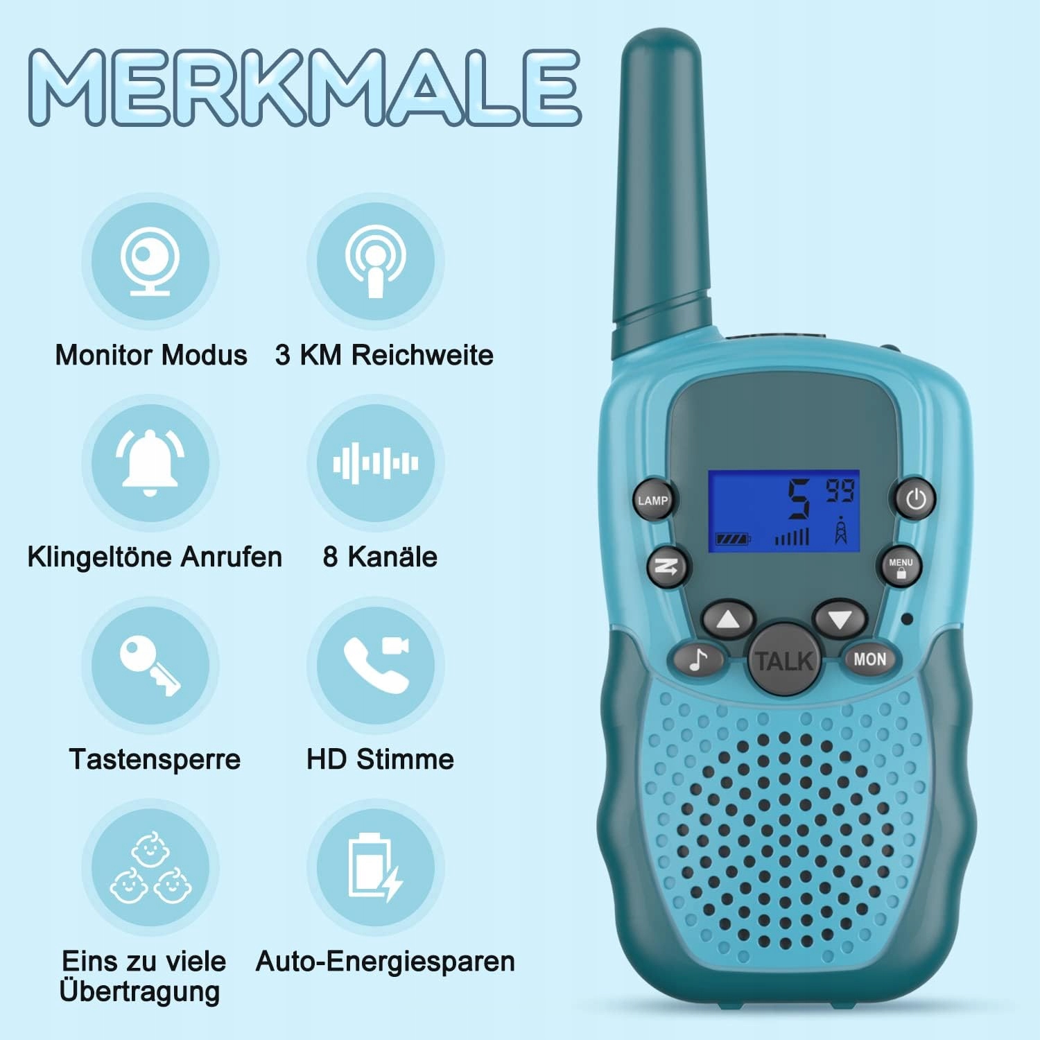 Walkie talkie dla dzieci Walkie Talkie T-888 wielokolorowy