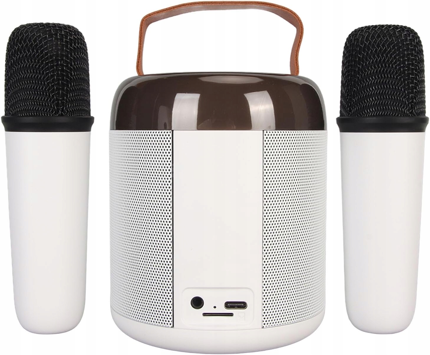 Karaoke Dpofirs RGB przenośne głośnik karaoke Bluetooth + 2 Mikrofony HIT !