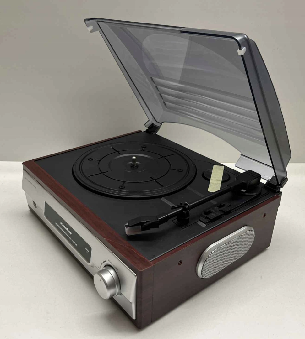 Gramofon stereo Karcher AG KA 8050 brązowo-srebrny HIT!