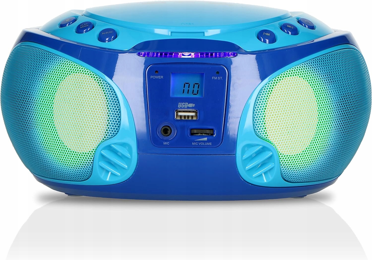 Radioodtwarzacz CD Lenco SCD-650 AM FM niebieski- brak mikrofonu