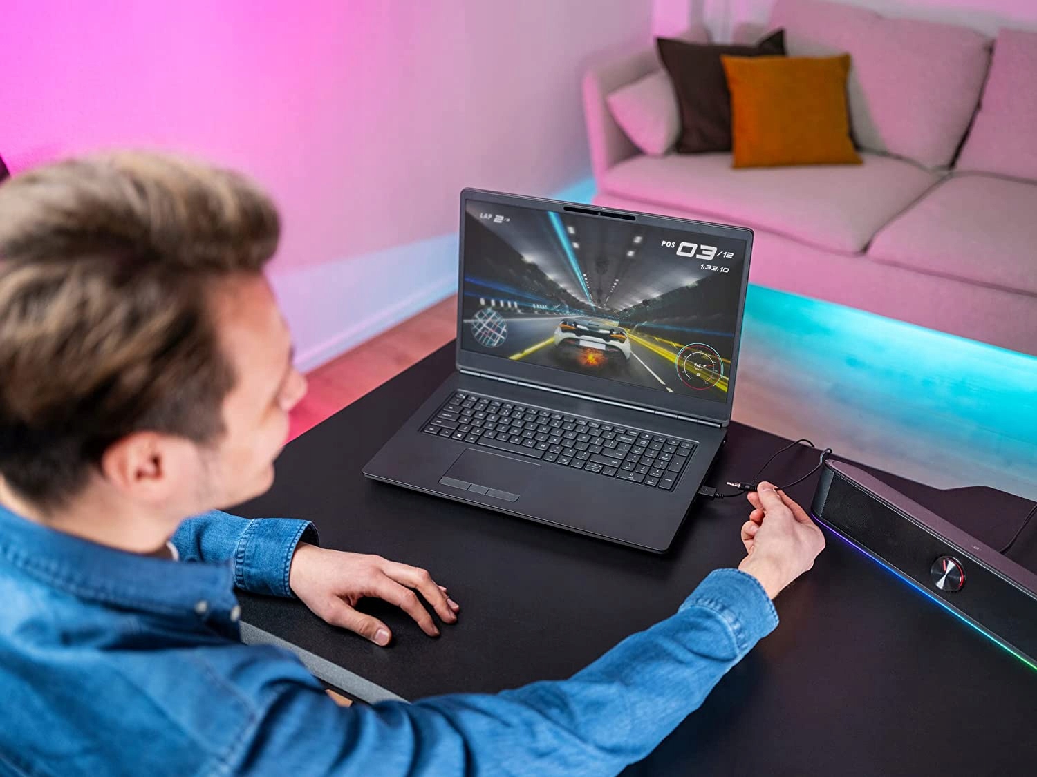 Trust GXT 619 THORNE RGB LED SOUNDBAR 2.0 6 W