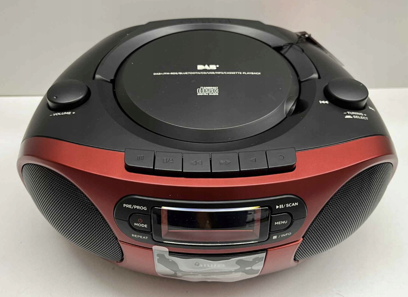 BOOMBOX RADIOODTWARZACZ AIWA BBTC-660DAB/RD DAB+ BLUETOOTH CD FM USB