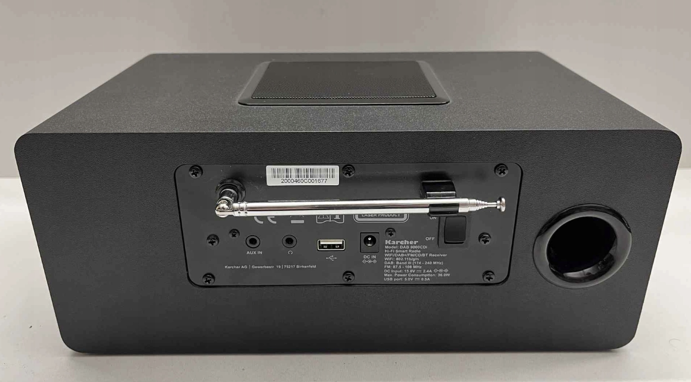 Radio sieciowe DAB+, FM, internetowe Kärcher DAB 9000CDI Czarny