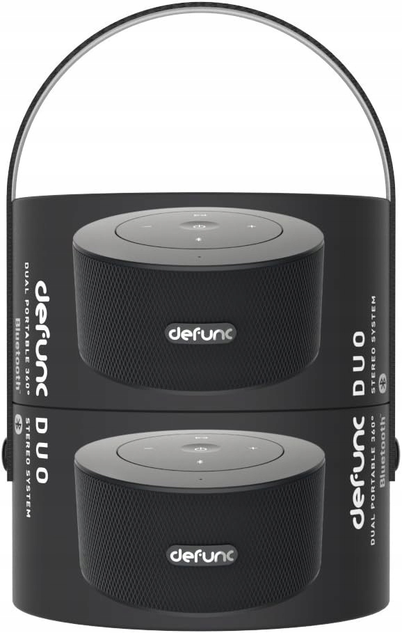 Zestaw 2 głośników stereo DEFUNC DUO Mobile, Czarne Bezprzewodowe Bluetooth