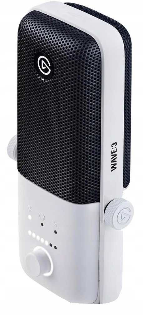 Mikrofon Studyjny Elgato Wave:3 White Pojemnościowy USB-C Stream Dla Graczy