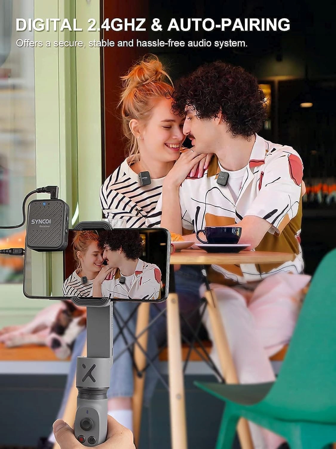 SYNCO G1A2 Pro Wireless mikrofon bezprzewodowy do 70 m, audio, 2 nadajniki