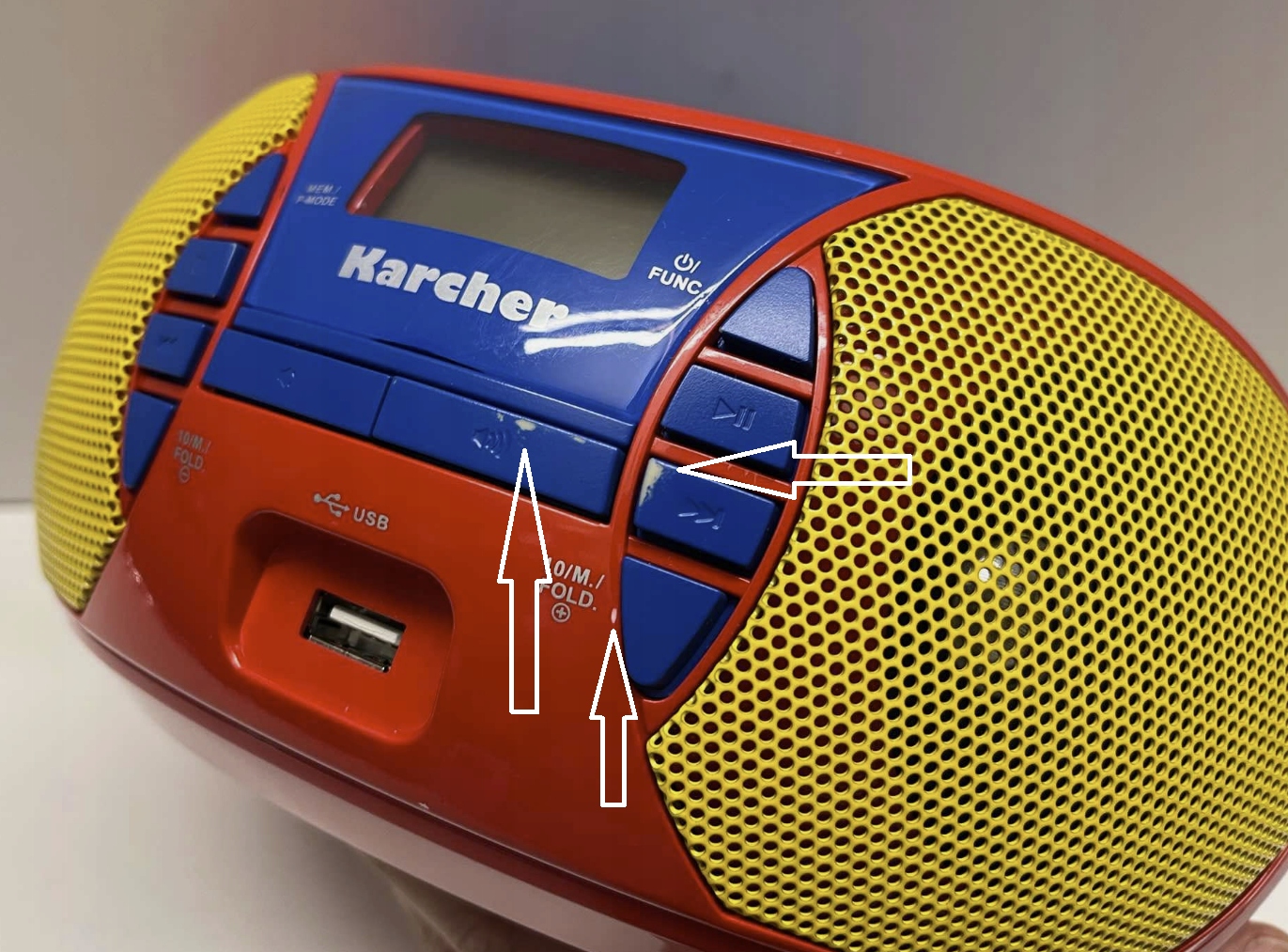 Radioodtwarzacz Karcher RR 5026 czerwony