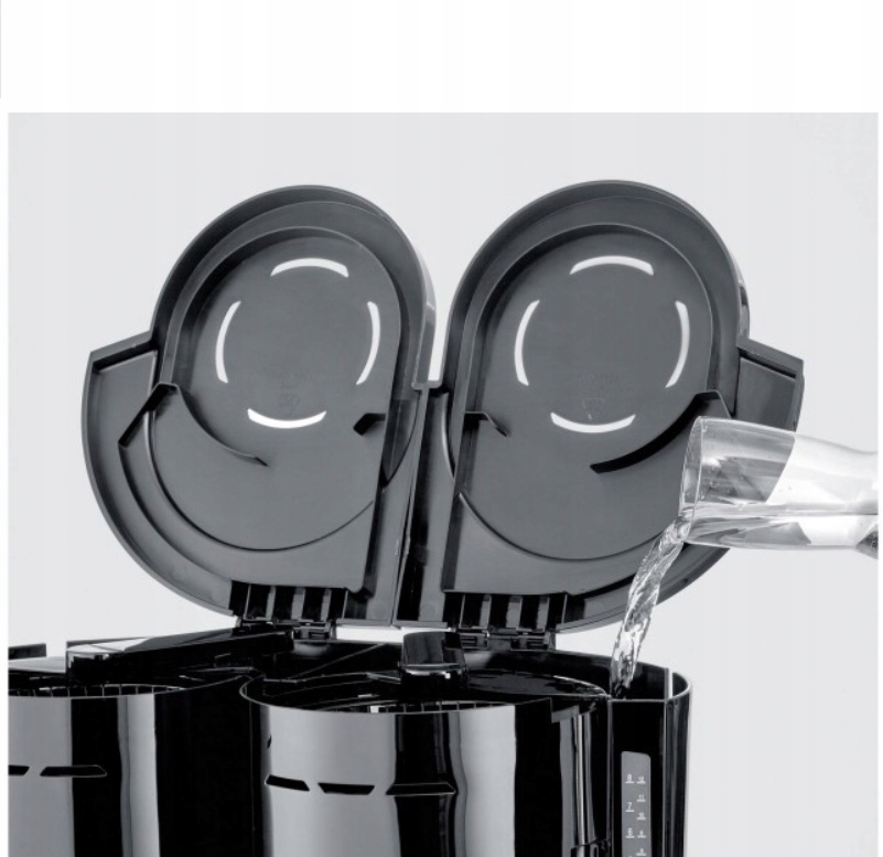 Severin KA 9315 Ekspres przelewowy Podwójny 1,25 l czarny