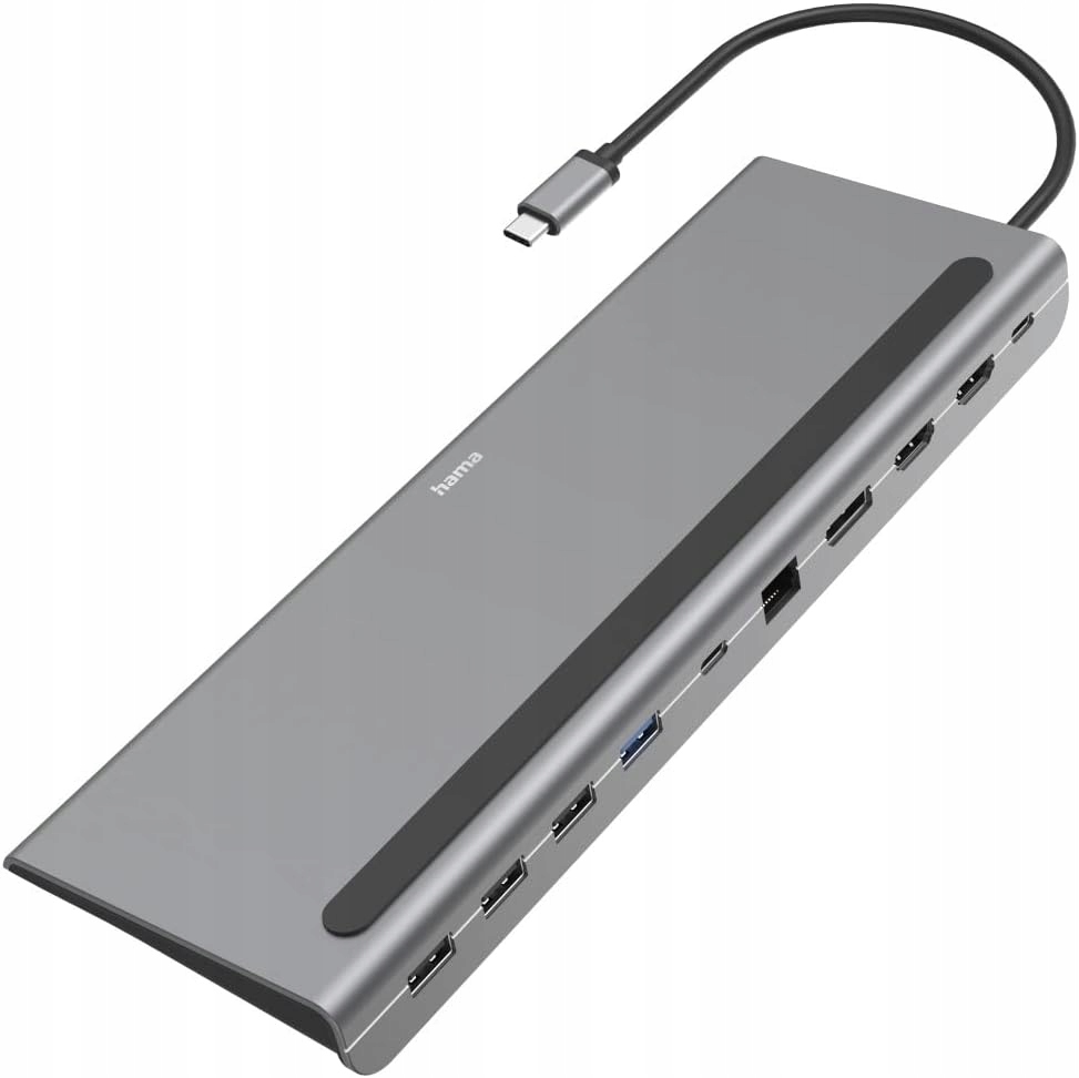 Hama STACJA DOKUJĄCA USB-C 10 portów USB HDM DP