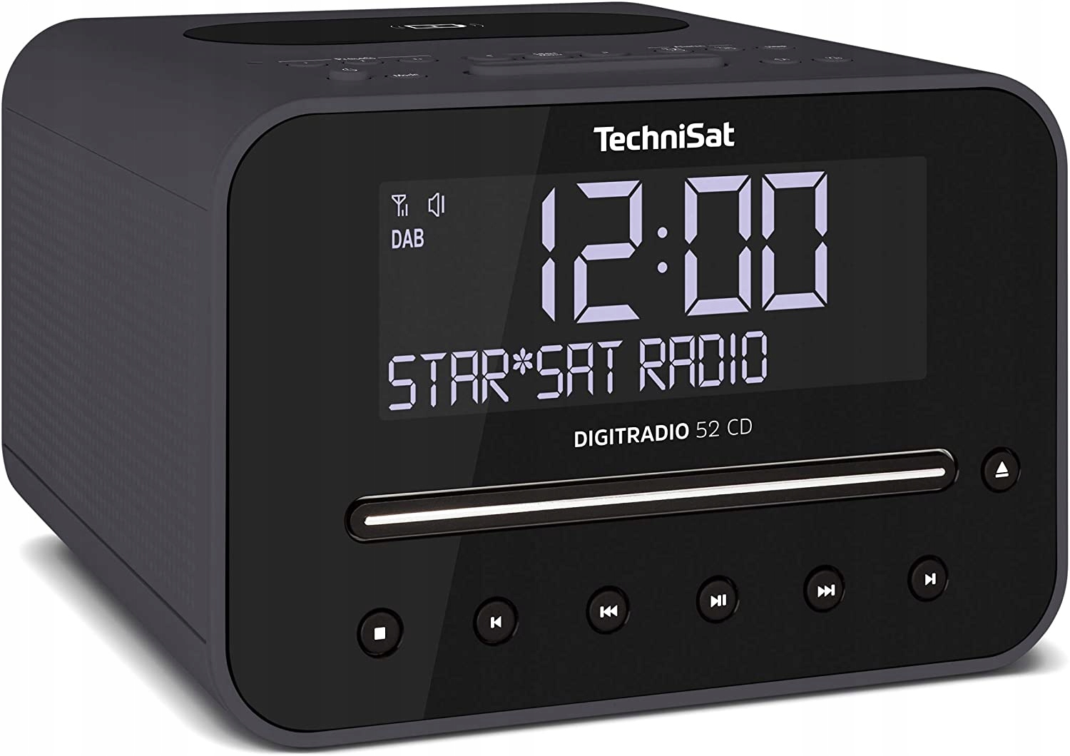 Radiobudzik TECHNISAT Digitradio 52 CD DAB+ FM Czarny Odtwarzacz CD
