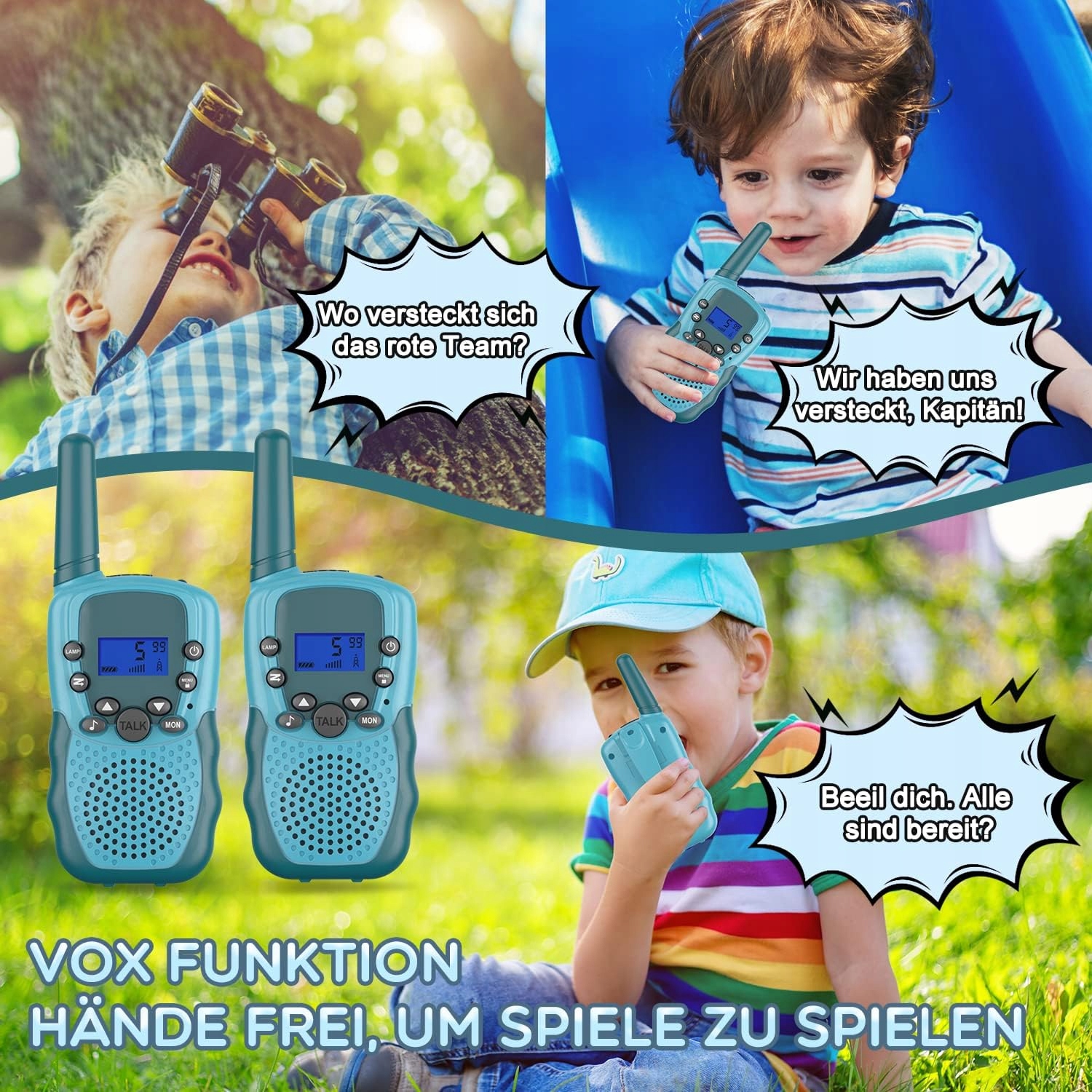 Walkie talkie dla dzieci Walkie Talkie T-888 wielokolorowy