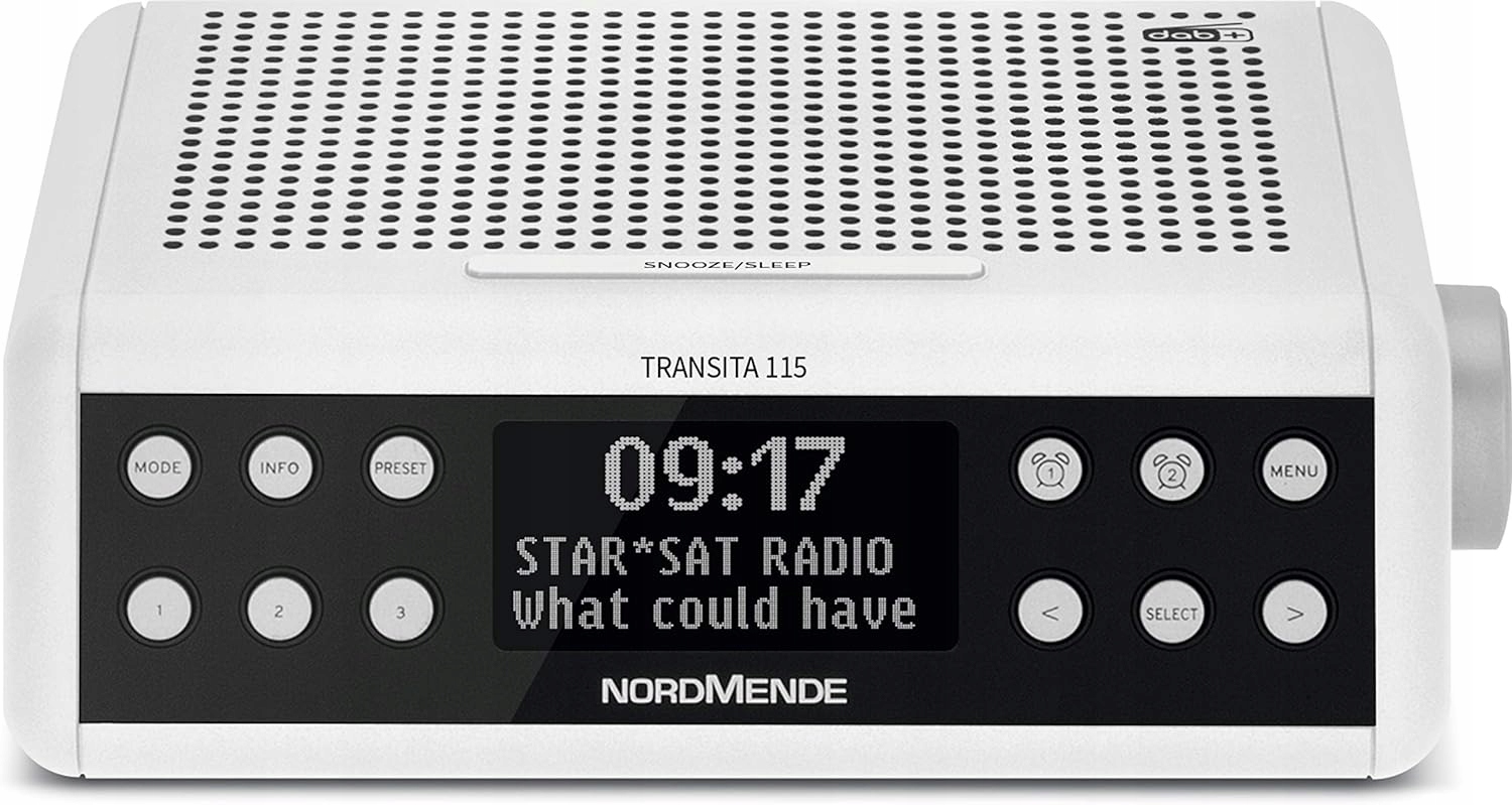 Radio sieciowe DAB+ FM TechniSat Transita 115 Biały budzik, timer HIT!