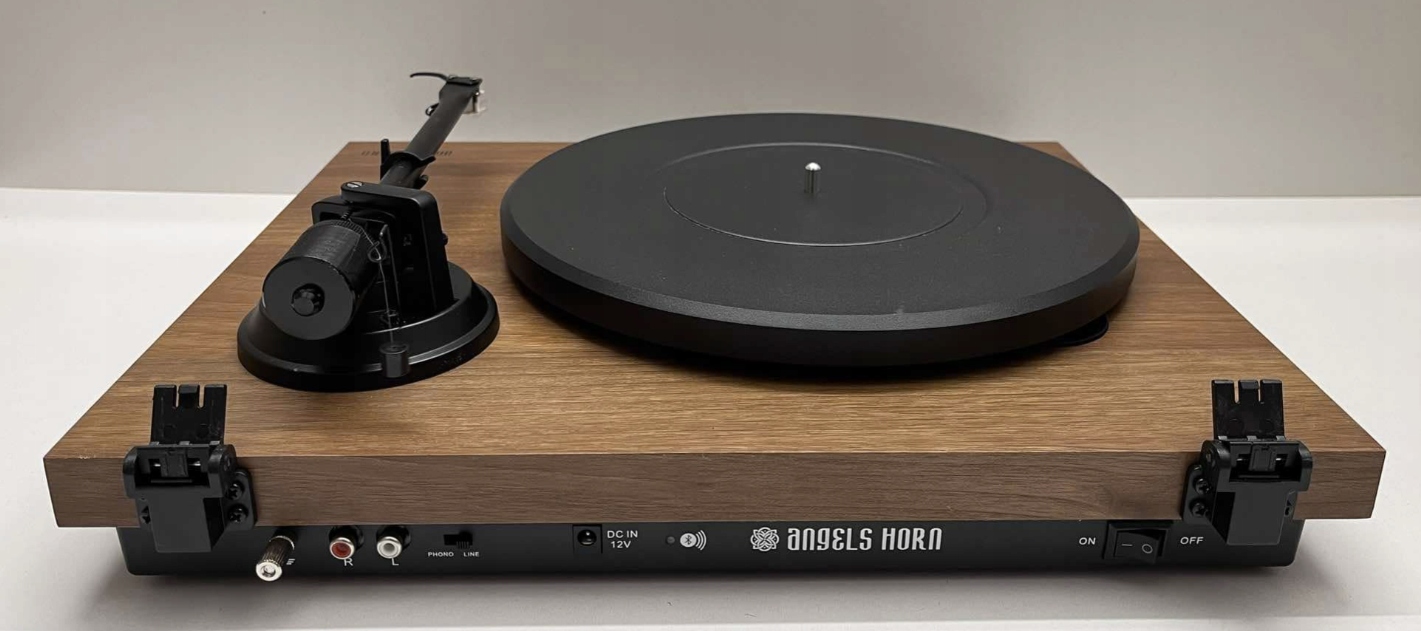 Gramofon ANGELS HORN HP-H019 z przedwzmacniaczem, 33 i 45 obr./min Brązowy