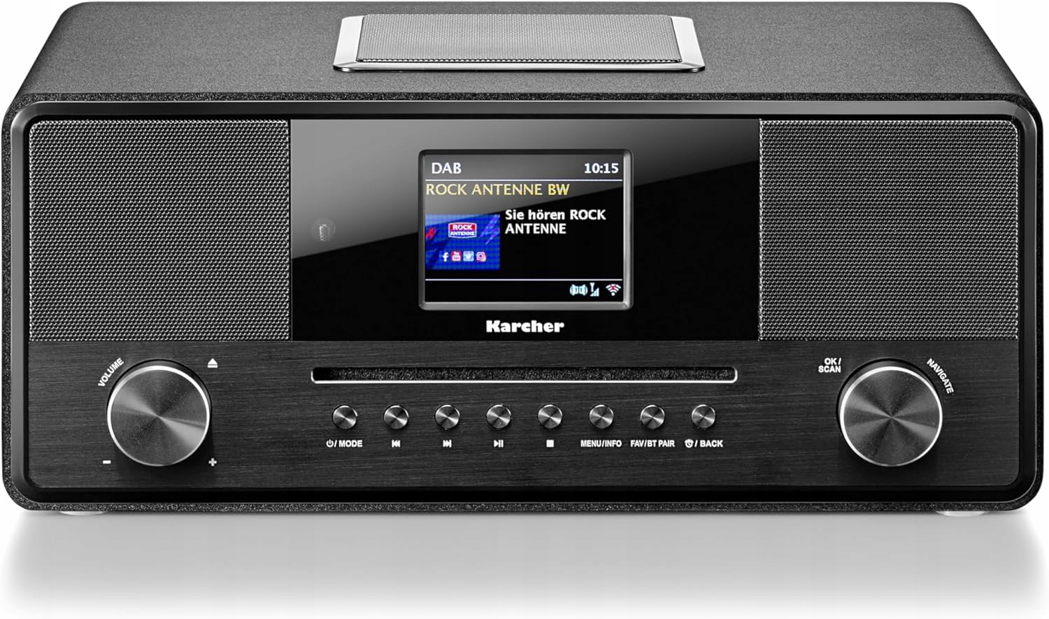 Radio sieciowe DAB+, FM, internetowe Kärcher DAB 9000CDI Czarny + Pilot