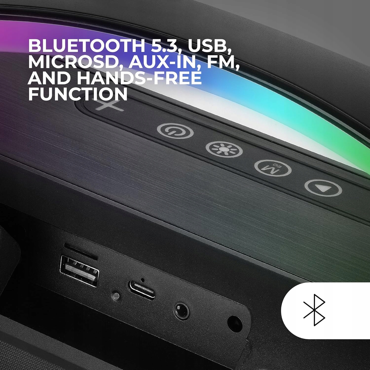 Głośnik przenośny Mars Gaming MSPULSE czarny 50 W