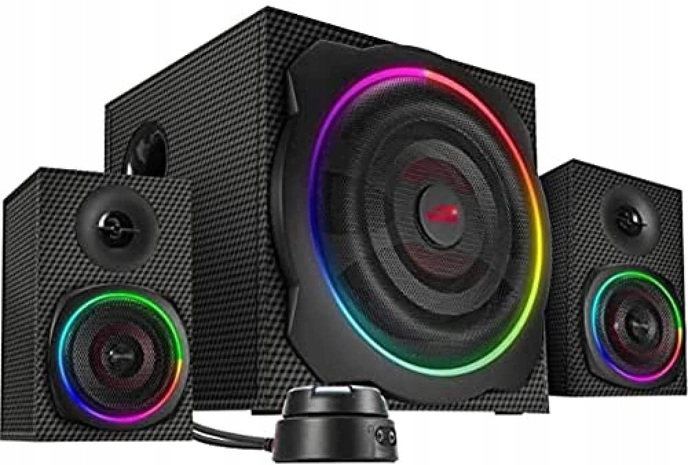 Zestaw głośników 2.1 SpeedLink Gravity Carbon RGB 120 W Bluetooth czarny