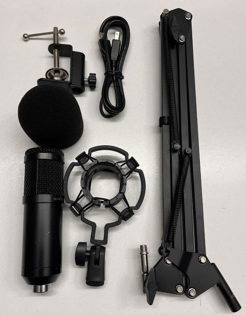 Mars Gaming MMICPRO, Mikrofon USB do Komputera ze Statywem IDEALNY PREZENT