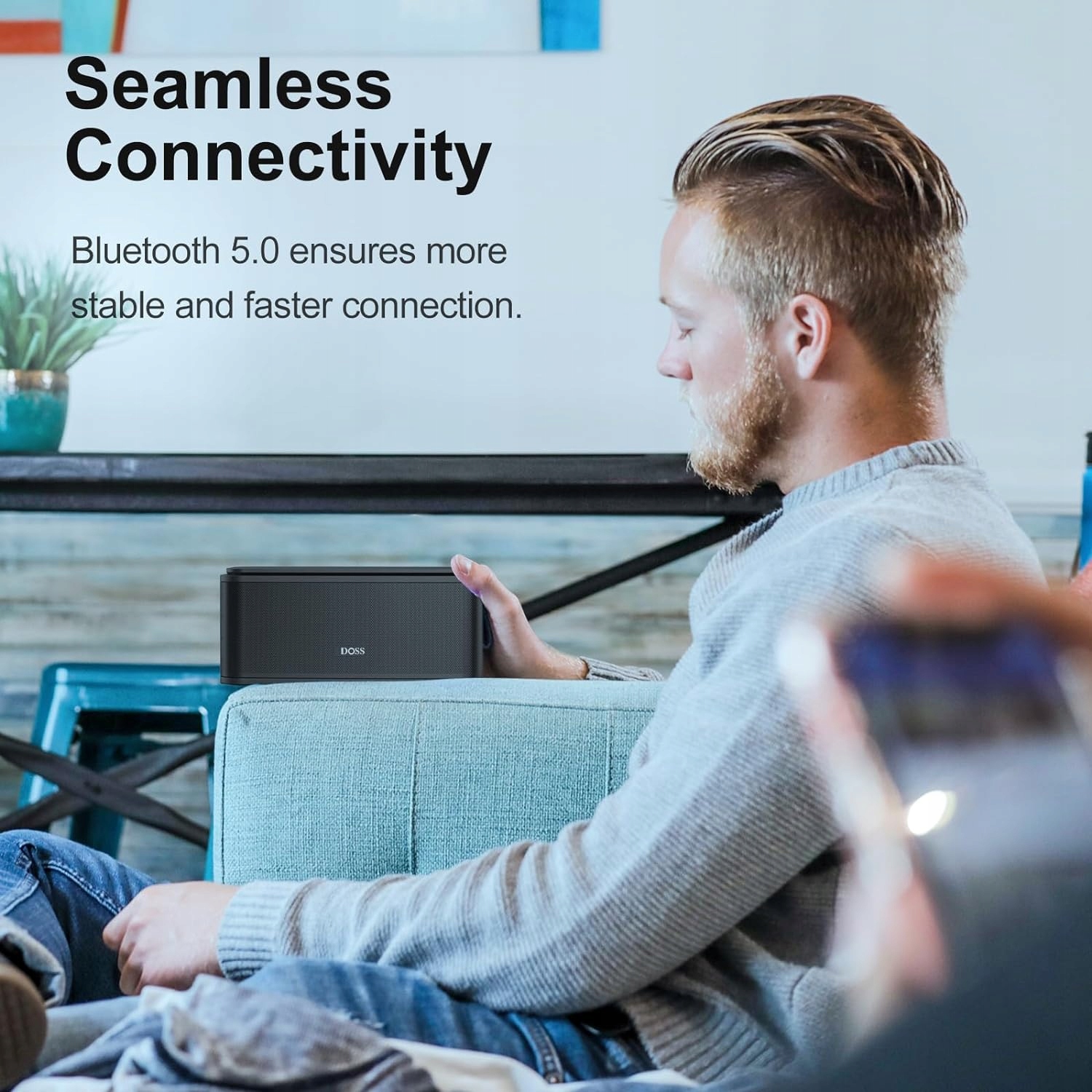 Głośnik przenośny Doss SOUNDBOX czarny Bluetooth dotykowy panel 12W HIT!