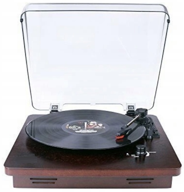 Gramofon z wbudowanymi głośnikami DL-636DP-88 Brązowy 3-biegowy HIT !