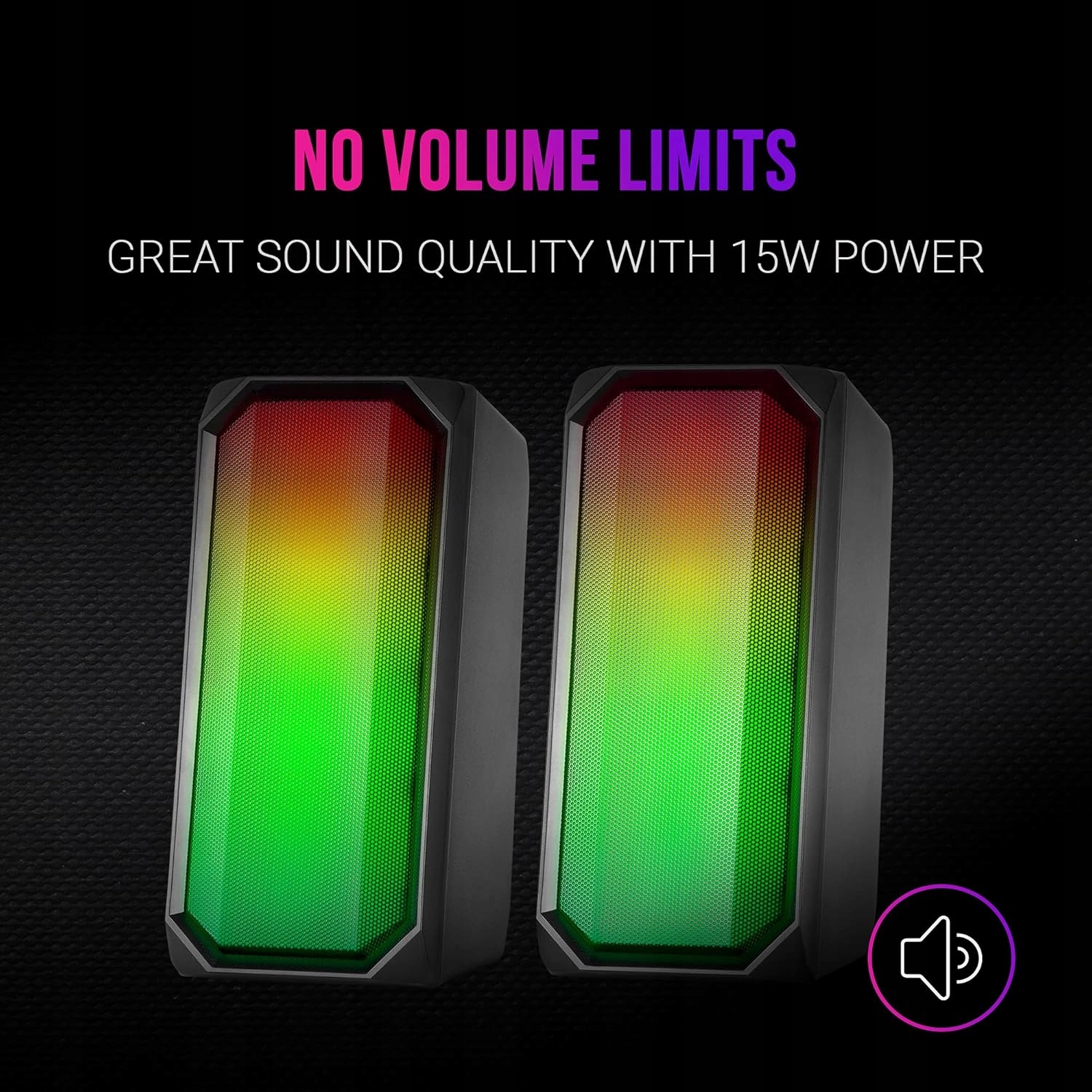 MARS GAMING MSRGB2 Głośnik Bluetooth 15W RGB DSP Kompaktowy Czarny