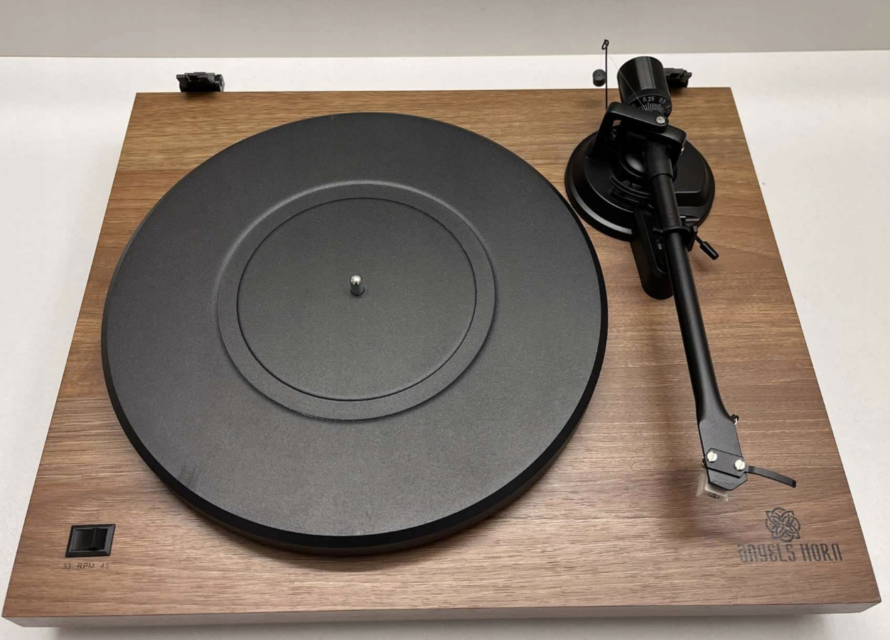 Gramofon ANGELS HORN HP-H019 z przedwzmacniaczem, 33 i 45 obr./min Brązowy