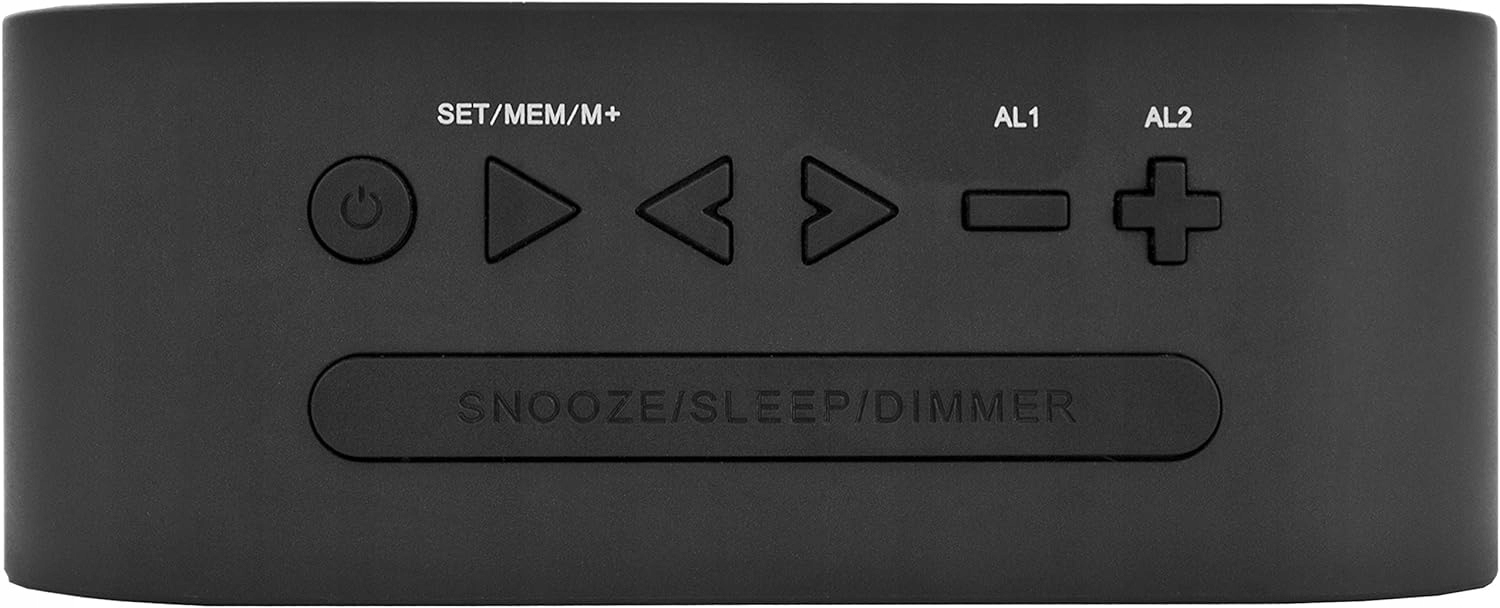 Radiobudzik FM Karcher UR1030 podwójny alarm LCD ściemniacz drzemka CZARNY