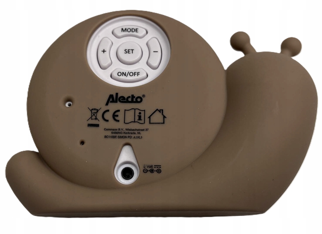 USZKODZONY -- ALECTO ŚLIMAK TRENER SNU 2w1 NAUKA RYTMU DOBY -- USZKODZONY