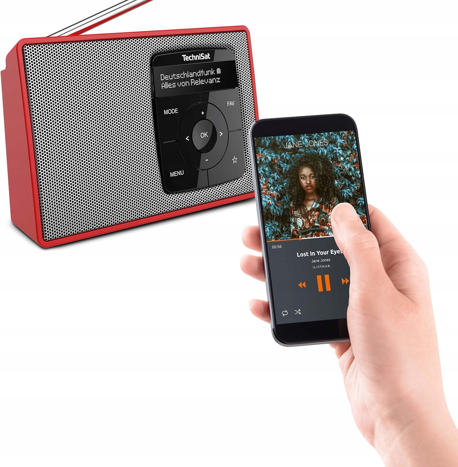 Radio TECHNISAT DIGITRADIO 2 DAB+ FM Bluetooth Audio Streaming, Alarm, OLED