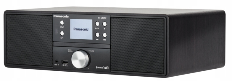 PANASONIC SC-DM202EG-K Wieża stereo Bluetooth FM, CD player