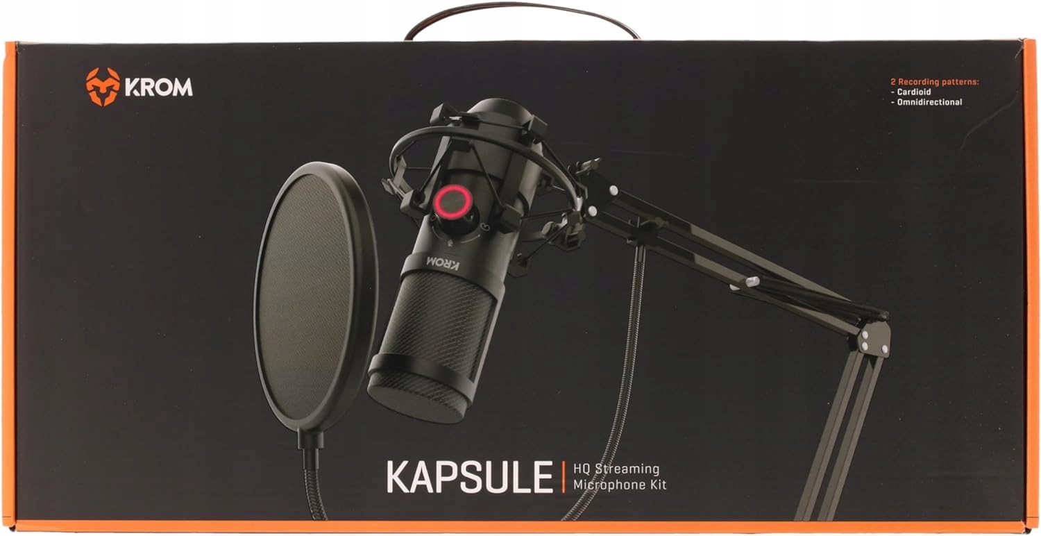 Profesjonalny mikrofon z 2 kondensatorami Krom KAPSULE NXKROMKPSL HIT!