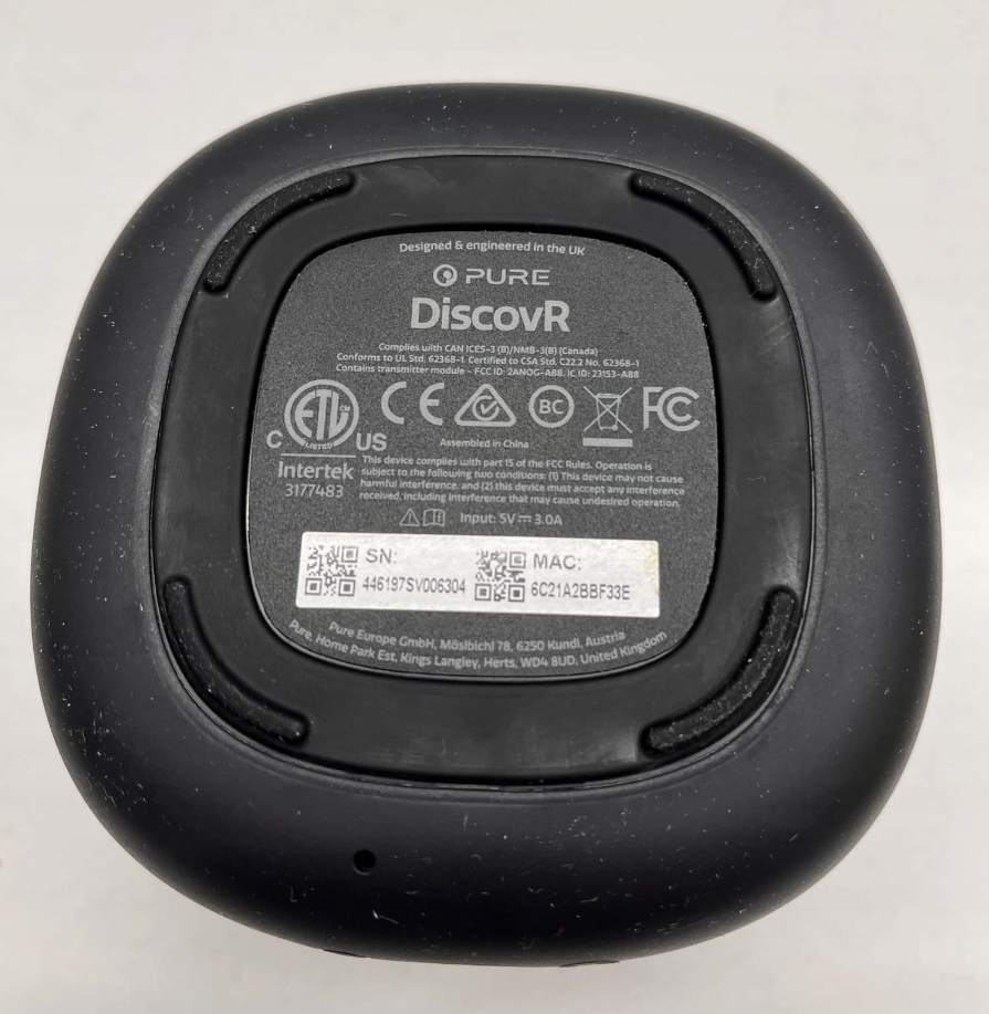 Głośnik przenośny Pure DiscovR czarny Bluetooth czarny