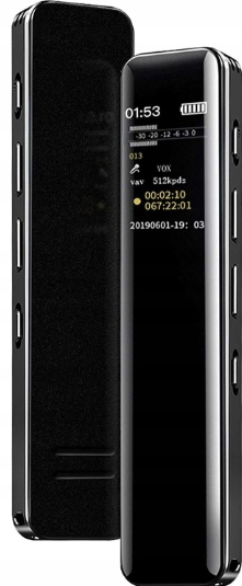 64G Cyfrowy dyktafon Aktywne nagrywanie Odtwarzanie z mikrofonem i głośnik