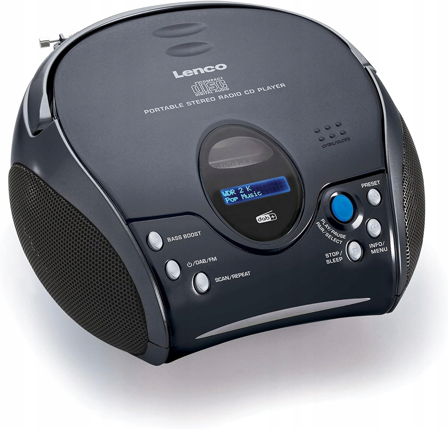 RADIOODTWARZACZ CYFROWY LENCO SCD-24DAB FM Bluetooth CZARNE